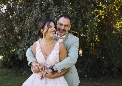 portrait des mariés lors de leur séance photo de couple